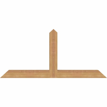 Ekena Millwork Portland Timber Gable Bracket, Western Red Cedar, 48"W x 22"H x 3 1/2"D x 3 1/2"F, 11/12 Pitch GBW048X22X0404POR00SWR